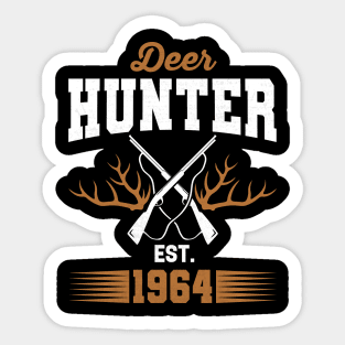 Gifts for 57 Year Old Deer Hunter 1964 Hunting 57th Birthday Gift Ideas Sticker